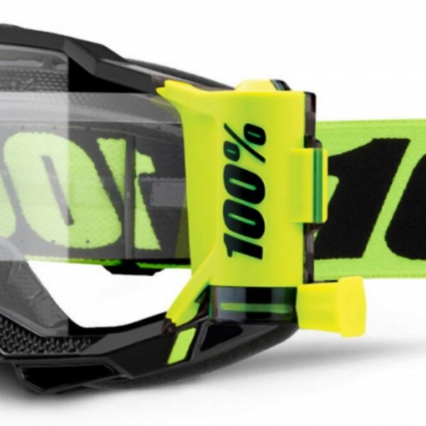 Gogle Accuri 2 Forecast Roll-Off Neon Yellow Kolor Żółty Neon/Czarny Szybka Przeźroczysta | 100 Procent