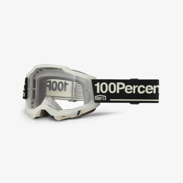 GOGLE ACCURI 2 GLOW – CLEAR LENS – Kolor Szary/Czarny SZYBKA Przeźroczysta | 100 Procent