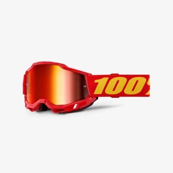 Gogle Accuri 2 RED – Mirror RED Lens Kolor Czerwonyy/Żółty Szyba Czerwone Lustro | 100 Procent