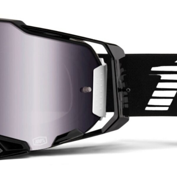 Gogle Armega Black – Mirror Silver Lens – Kolor Czarny Szybka Srebrne Lustro | 100 Procent