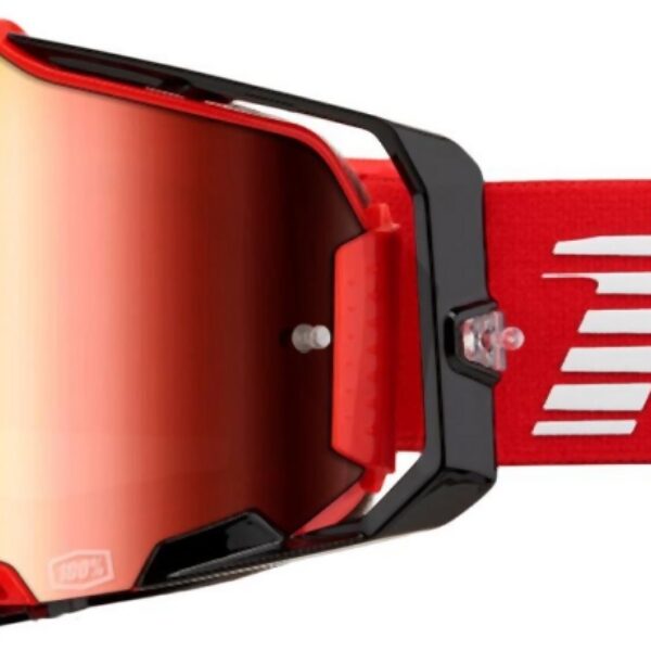 Gogle Armega RED – Mirror RED Lens – Kolor Czerwony/Czarny/Biały Szyba Czerwone Lustro | 100 Procent