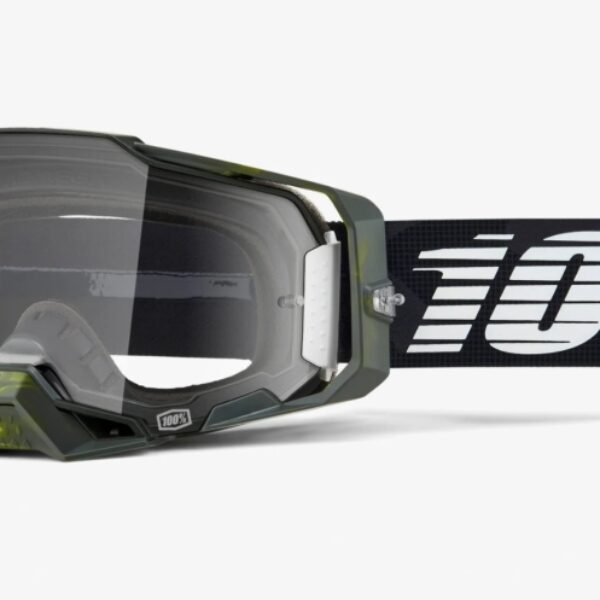 Gogle Armega Soledad – Clear Lens – Kolor Czarny/Zielony Szybka Przeźroczysta | 100 Procent