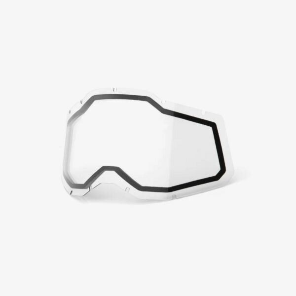 Rc2/Ac2/St2 Replacement Lens – Clear – Szyba/Szybka Podwójna DO Gogli Racecraft 2/ Accuri 2/ Strata 2 Kolor Przeźroczysty | 100 Procent