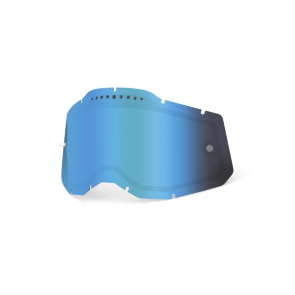 Rc2/Ac2/St2 Replacement Lens – Vented Dual Pane Mirror Blue, Szyba/Szybka/Szybka DO Gogli Racecraft 2/Accuri 2/Strata2 Podwójna Wentylowana Kolor Niebieski | 100 Procent
