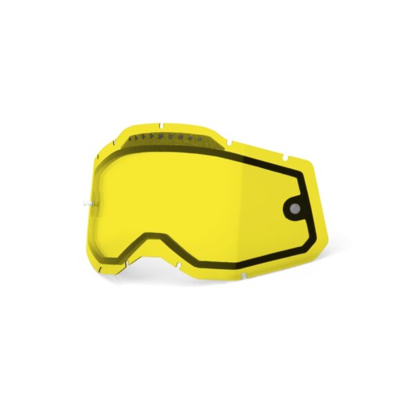 Rc2/Ac2/St2 Replacement Lens – Vented Dual Pane Yellow, Szyba/Szybka/Szybka DO Gogli Racecraft 2/Accuri 2/Strata2 Podwójna Wentylowana Kolor Żółty | 100 Procent