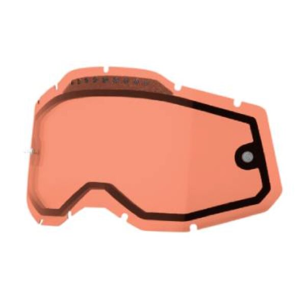 RC2/AC2/ST2 Replacement LENS – VENTED DUAL PANE ROSE – Szyba/Szybka DO GOGLI Racecraft 2/ ACCURI 2/ STRATA 2 Podwójna Wentylowana Kolor Różowy | 100 Procent