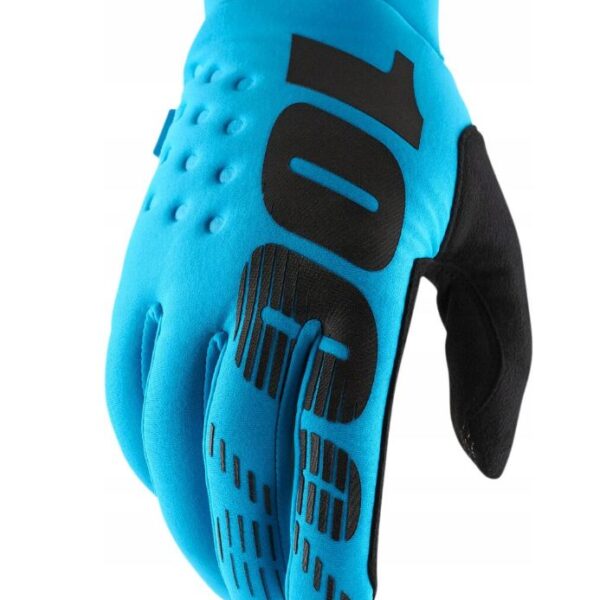 Rękawice Cross/Enduro Brisker Turquoise Kolor Turkusowy Rozmiar L | 100 Procent
