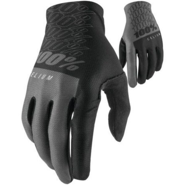 Rękawice Cross/Enduro Celium Black/Grey Kolor Czarny / Szary Rozmiar S | 100 Procent