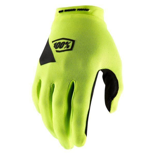 Rękawice Cross/Enduro Ridecamp Gloves Fluo Yellow Kolor Żółty Fluo/Czarny Rozmiar M | 100 Procent