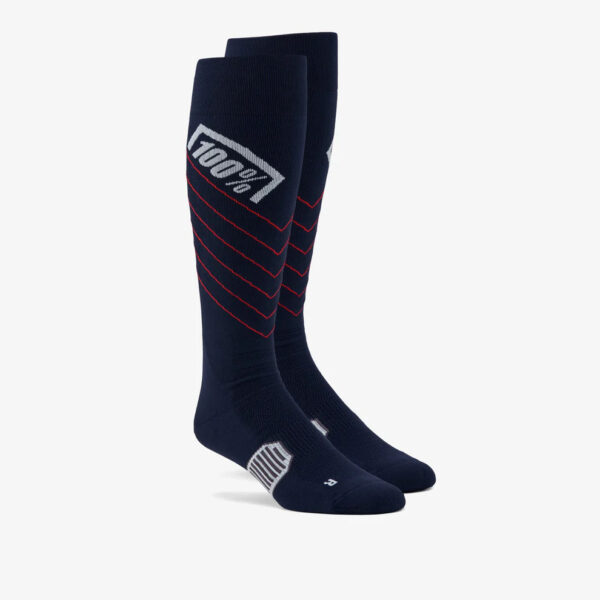 Skarpety HI SIDE THIN MX SOCKS NAVY Kolor Niebieski Rozmiar S/M | 100 Procent