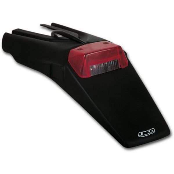 Błotnik Tył z Lampką i Mocowaniem Tablicy Rejestracyjnej Kolor CZARNY | UFO