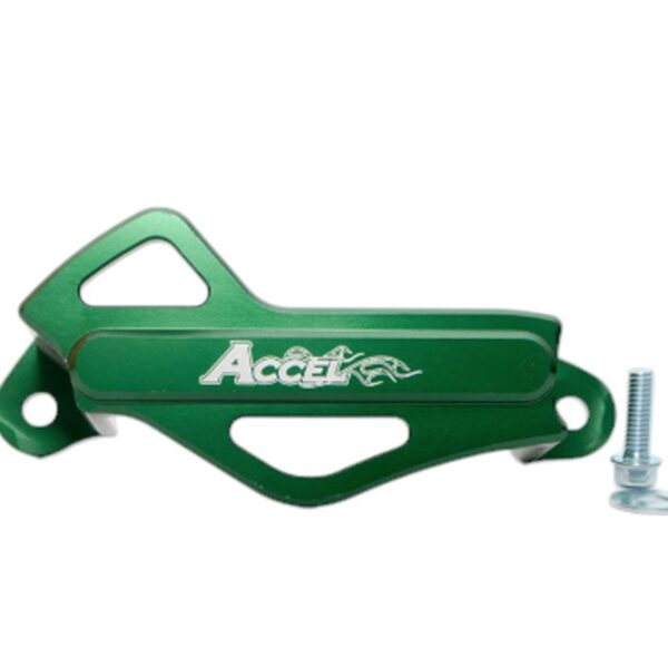Osłona Zacisku Hamulcowego (Tył) Kawasaki KXF 250/450 ’06-’16, Aluminiowa, Kolor Zielony – | Accel