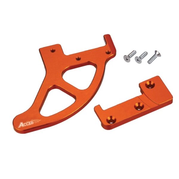 Osłona Aluminiowa TYLNEJ TARCZY Hamulcowej KTM SX/SXF ’04-’18, EXC/EXCF ’04-’19 Kolor Pomarańczowy | Accel