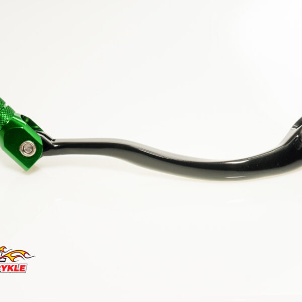 Dźwignia Zmiany Biegów Kawasaki KXF 250 ’06-’08 Aluminiowa Kolor Czarny, Końcówka Zielona | Accel