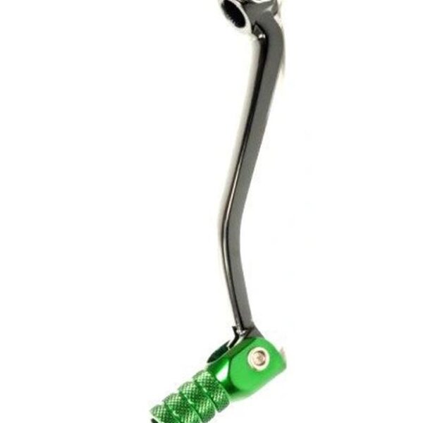 Dźwignia Zmiany Biegów Kawasaki KX 65 ’00-’25 Aluminiowa Kolor Czarny, Końcówka Zielona (LCA4335) | Accel