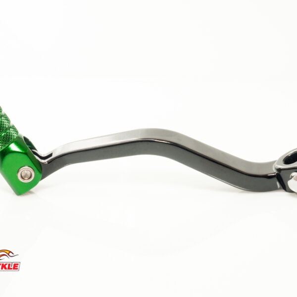Dźwignia Zmiany Biegów Kawasaki KX 60 ’85-’02, KX 80/85 ’91-’25 Aluminiowa Kolor Czarny, Końcówka Zielona | Accel