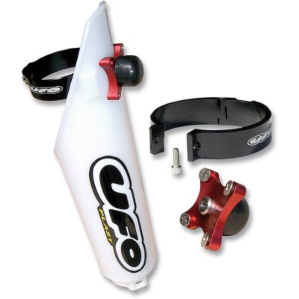 Osłony Teleskopów ( Amortyzatorów ) Przednich z Blokadą Suzuki RM 85 ’02-’17, Kolor Biały – | UFO