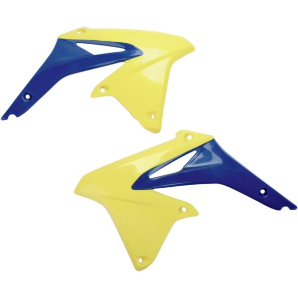 Osłony Chłodnicy Suzuki RMZ 450 ’08-17 Kolor Żółty/Niebieski – Zastępuje SU04927102 | UFO