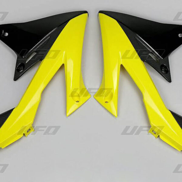 Osłony Chłodnicy Suzuki RMZ 250 ’19-’23, RMZ 450 ’18-’23 Kolor OEM (Żółty/Czarny) | UFO