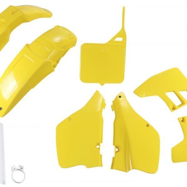 Komplet Plastików z Osłonami Teleskopów Suzuki RM 250 ’89-’91 Kolor OEM (Żółty) (Su398E999) | UFO