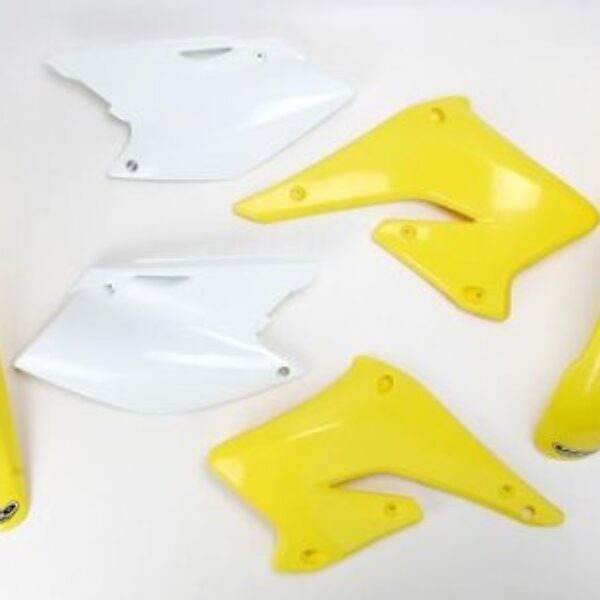 Komplet Plastików Suzuki RMZ 250 ’04-’06 Kolor OEM (Biały/Żółty) (Su403E999) | UFO