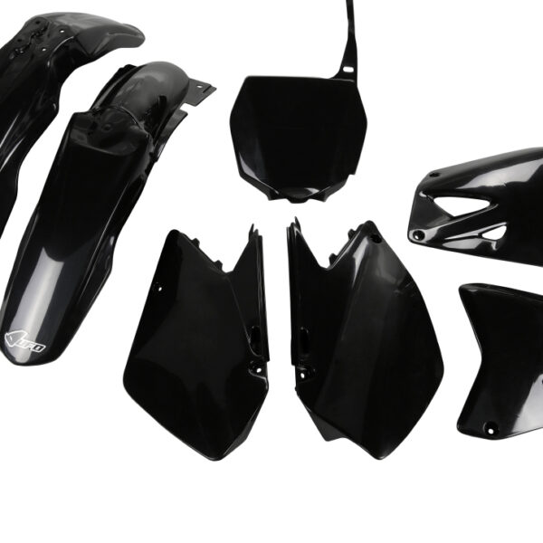Komplet Plastików z Osłonami Teleskopów Suzuki RM 125 / 250 ’06-’24 Kolor Czarny | UFO