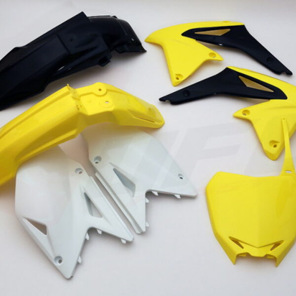 Komplet Plastików Suzuki RMZ 450 ’08-17 Kolor OEM ’13 (Żółty/Biały/Czarny) (Su414E999) | UFO