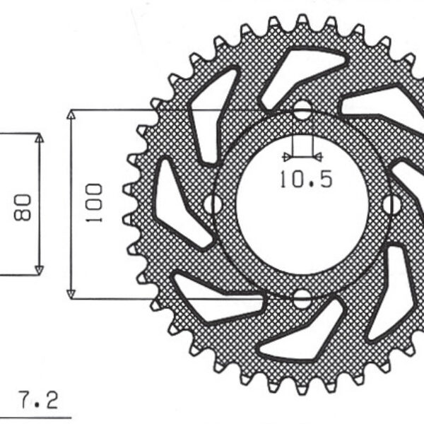 Sunstar JT Zębatka napędowa – SUZUKI GZ 125 MARUDER (JTR1… (1998-2011)