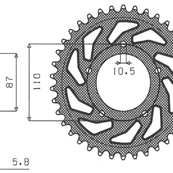 Sunstar JT Zębatka napędowa – SUZUKI GS 500 E/F (JTR823.3… (1988-2010)