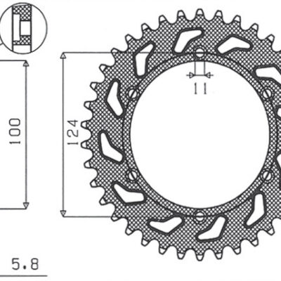 Sunstar JT Zębatka napędowa - DUCATI MONSTER 600/620 (JTR... (1999-2004)
