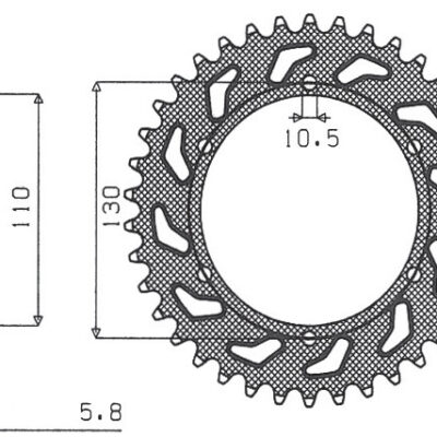 Sunstar JT Zębatka napędowa - KAWASAKI GPZ 500S (JTR486.4... (1994-2005)