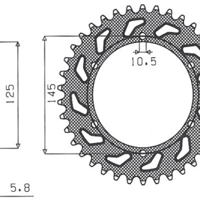 Sunstar JT Zębatka napędowa - YAMAHA XJ 600 DIVERSION (JT... (1995-2003)