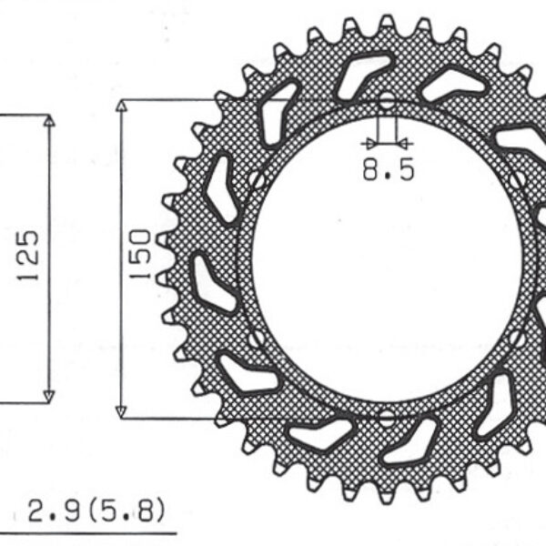 Sunstar JT Zębatka napędowa – KTM SX/EXC (JTR897.42) (ŁAŃ…