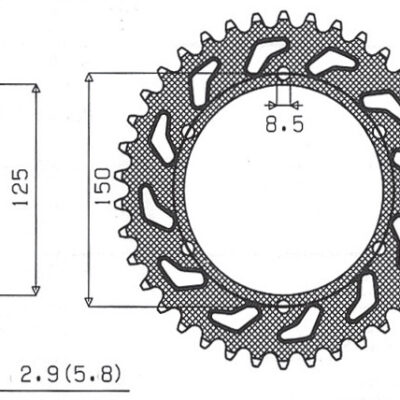 Sunstar JT Zębatka napędowa - KTM SX/EXC (JTR897.50) (ŁAŃ...