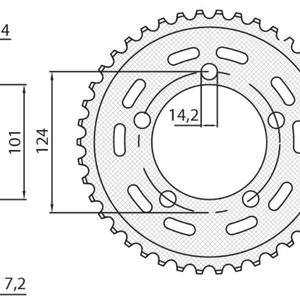 Sunstar JT Zębatka napędowa – KTM 950/990/1190 RC8 /DUKE/… – SUN1-4442-40