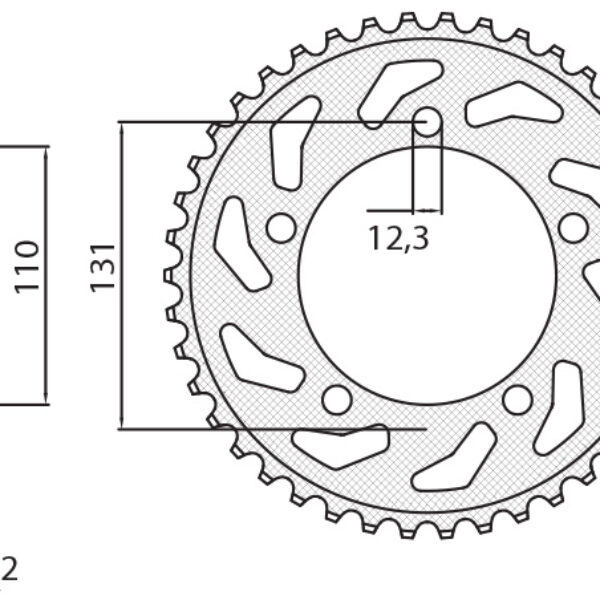 Sunstar JT Zębatka napędowa – BMW S 1000 RR (JTR7.44) (ŁA… (2009-2011)