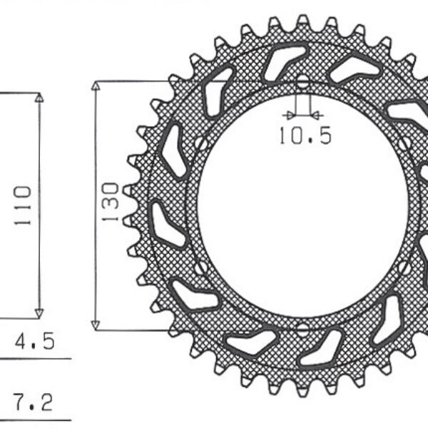 Sunstar JT Zębatka napędowa – YAMAHA R6 (2006-2023)