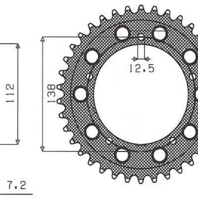 Sunstar JT Zębatka napędowa - HONDA XL1000V VARADERO (JTR... (1999-2013)