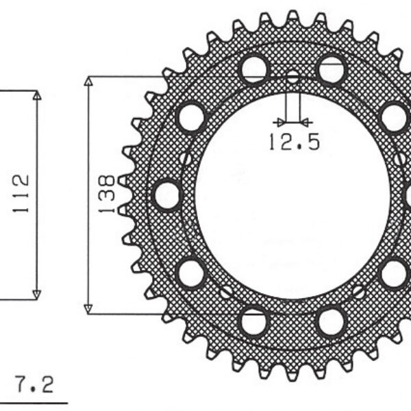 Sunstar JT Zębatka napędowa – HONDA XL1000V VARADERO (JTR… (1999-2013)