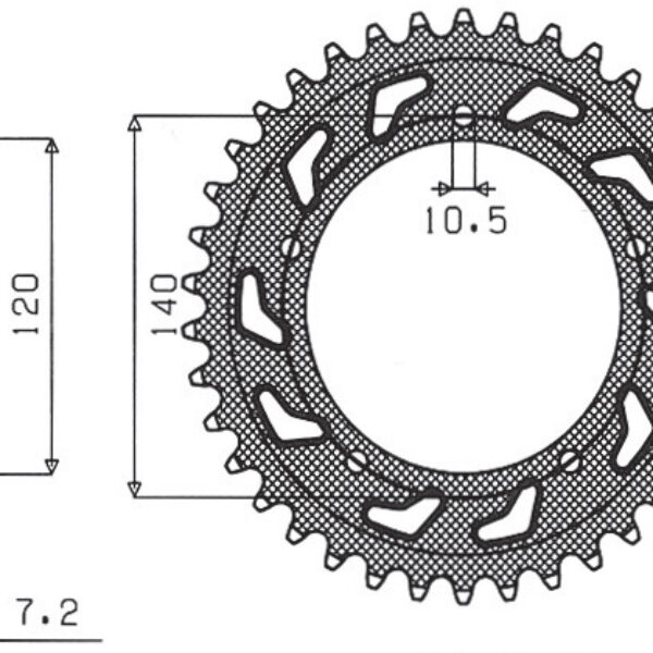 Sunstar JT Zębatka napędowa – SUN1-4499-44