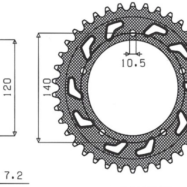 Sunstar JT Zębatka napędowa – SUZUKI GSR 600 (JTR1792.50)… (2005-2010)