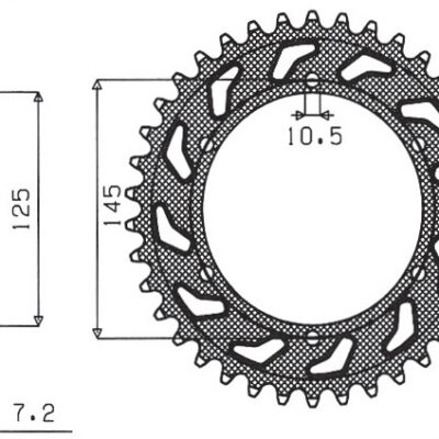Sunstar JT Zębatka napędowa - YAMAHA TDM 850 (4TX) (JTR86... (1999-2001)