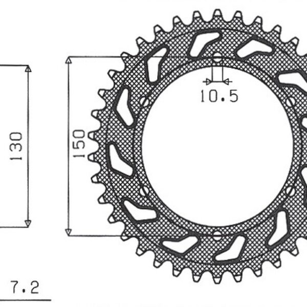 Sunstar JT Zębatka napędowa – YAMAHA TDM 900 (1991-2013)