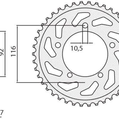 Sunstar JT Zębatka napędowa - KAWASAKI ZZR 1400 (JTR1493.... (2006-2018)