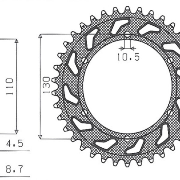 Sunstar JT Zębatka napędowa – YAMAHA R1 (JTR479.43) (ŁAŃC… (1998-2003)