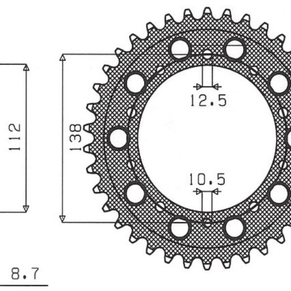 Sunstar JT Zębatka napędowa – HONDA CBR 600F (1991-2010) – SUN1-5485-48