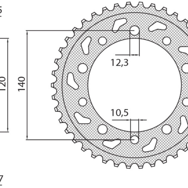 Sunstar JT Zębatka napędowa – SUZUKI SV 1000 (2001-2007) – SUN1-5500-40