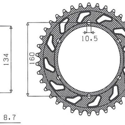 Sunstar JT Zębatka napędowa - HONDA CBR 1000 RR (JTR1306.... (2004-2005) - SUN1-5635-41