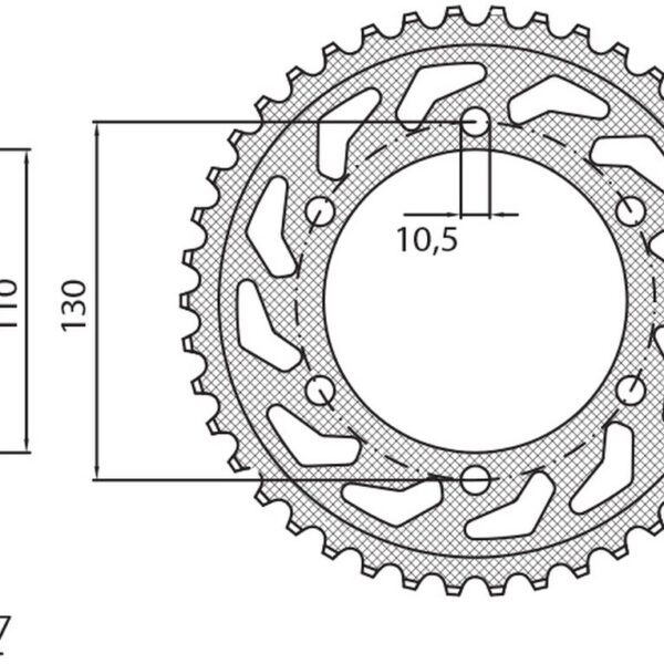 Sunstar JT Zębatka napędowa – YAMAHA R6 (JTR1875.48) (ŁAŃ… (2003-2005)