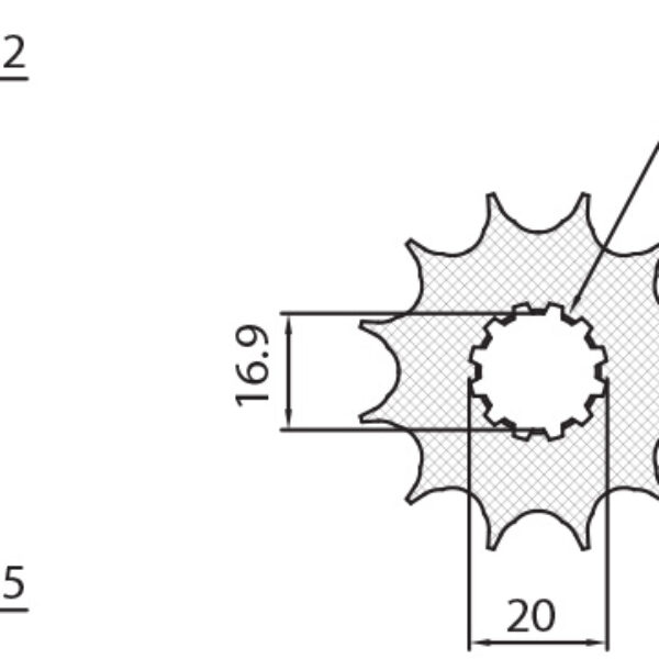 Sunstar JT Zębatka napędowa – KTM SX 85 (JTF1907.13) (ŁAŃ… (2004-2018)